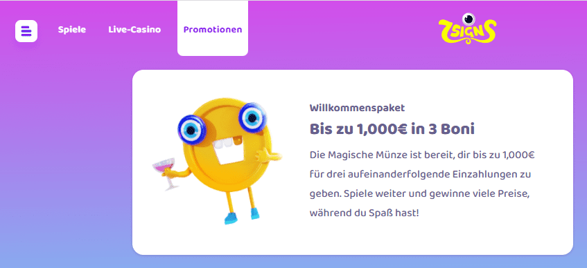 7 Signs Promo Aktionen