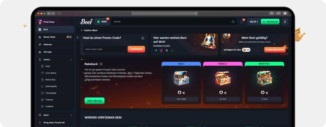 Beef Casino Erfahrungen 2026: Echtgeld-Test und Bewertung