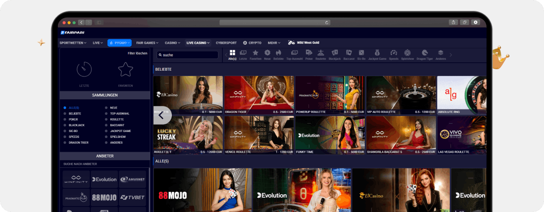 FairPari Casino Erfahrungen 2026: Aktueller Echtgeld-Test und Bewertung