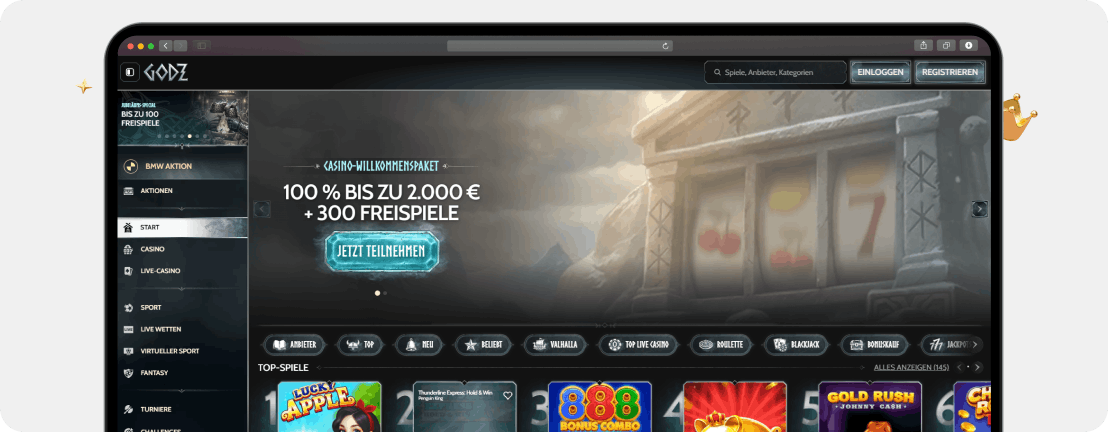 Godz Casino Erfahrungen 2026: Echtgeld-Test und Bewertung