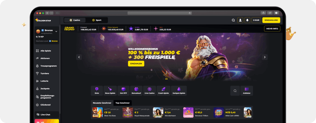 Golden Star Casino – Erfahrungen & Testbericht 2026