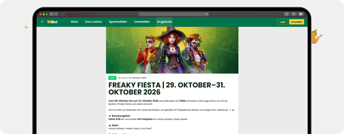 7ABet Casino im Test mit über 16 Zahlungsmethoden inklusive PayPal