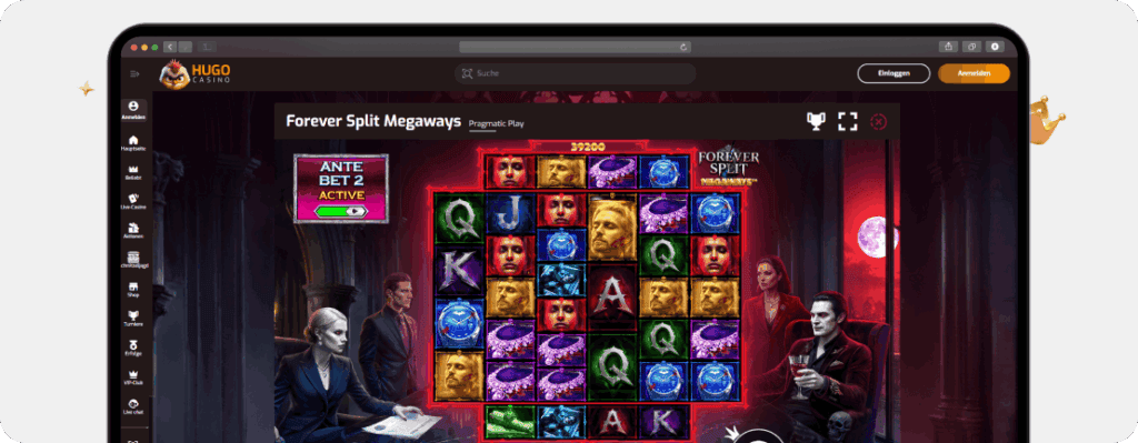 Halloween-Slot Forever Split Megaways von Pragmatic Play mit Vampir-Thema