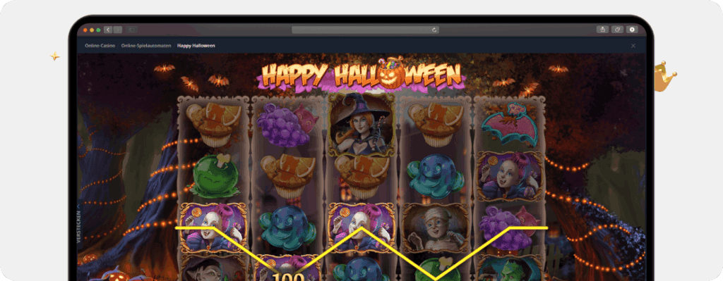 Halloween-Slot Happy Halloween von Play'n GO mit Freispielen und Multiplikatoren
