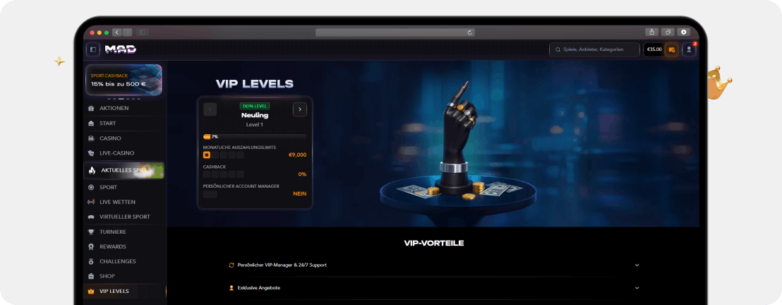 MadCasino Erfahrungen 2026 – Echtgeld-Test und Bewertung