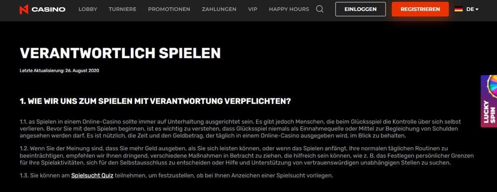 N1 Casino Erfahrungen – Test & Bewertung 2026