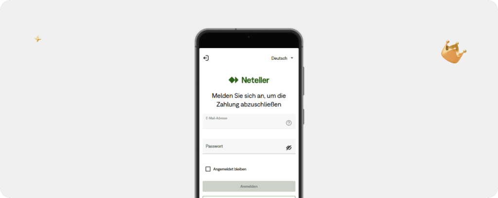 Neteller Anmeldung Screenshot