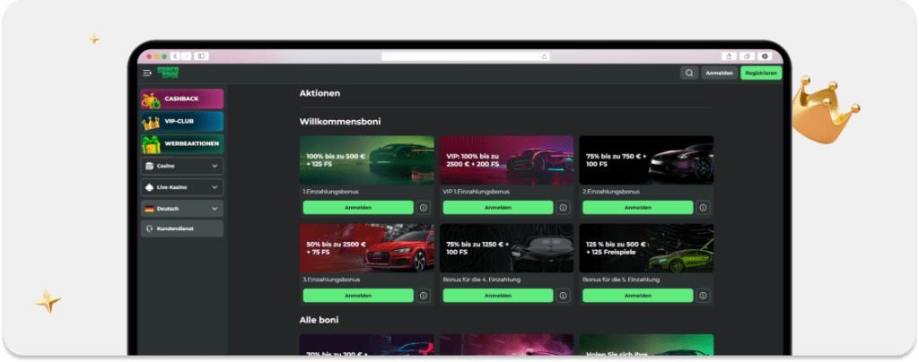 OSC - SuperSpin Casino Aktionen