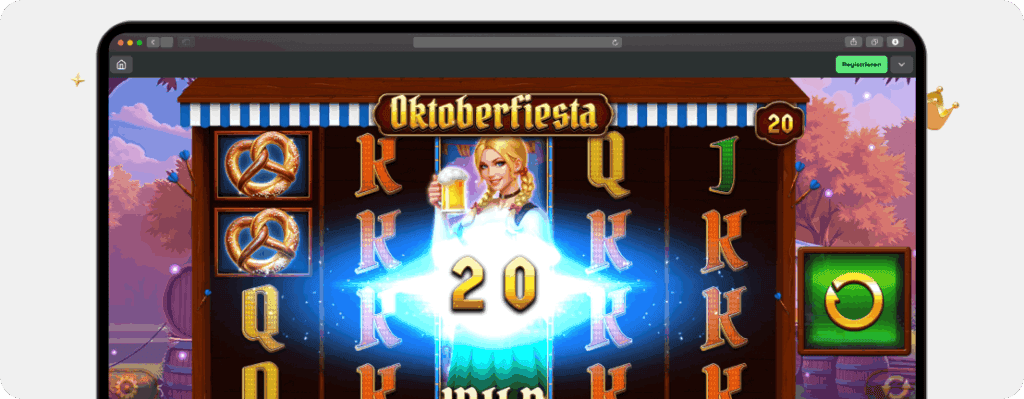 Oktoberfiesta Slot von Spinomenal mit Dirndl-Wild und Freispielen