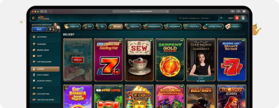 MyEmpire Casino – Erfahrungen & Testbericht 2026