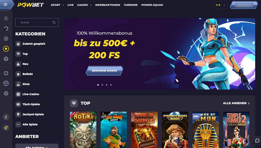 Powbet Casino – Erfahrungen & Testbericht 2026