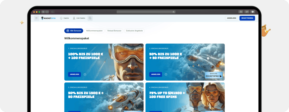 Rocketspin Casino Erfahrungen 2026 – Bewertung + Echtgeld-Test