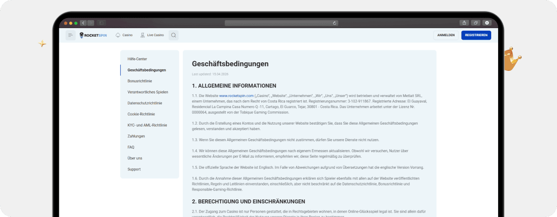 Rocketspin Casino Erfahrungen 2026 – Bewertung + Echtgeld-Test