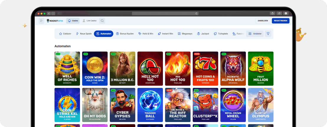 Rocketspin Casino Erfahrungen 2026 – Bewertung + Echtgeld-Test