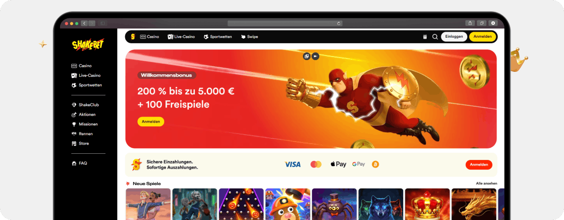 ShakeBet Casino Erfahrungen 2026
