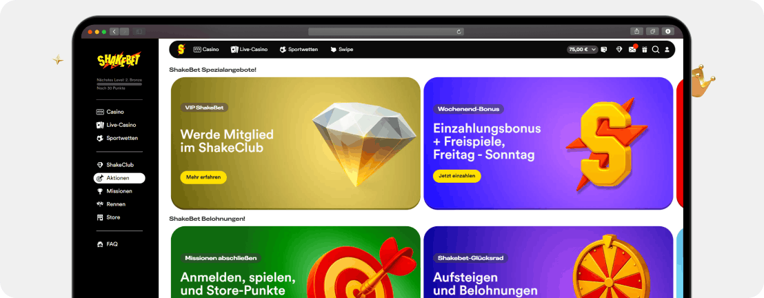 ShakeBet Casino Erfahrungen 2026