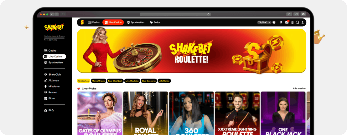 ShakeBet Casino Erfahrungen 2026