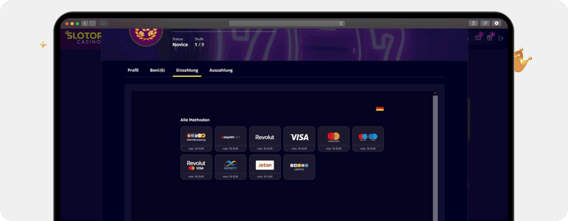 Slotoro Casino Erfahrungen 2026 – Echtgeld-Test & Bewertung