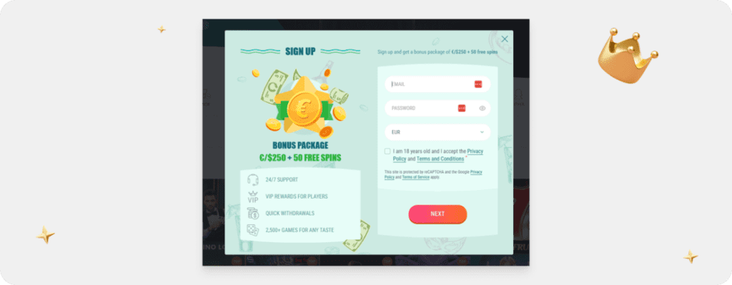 OSC - Spinia Casino Registrierung