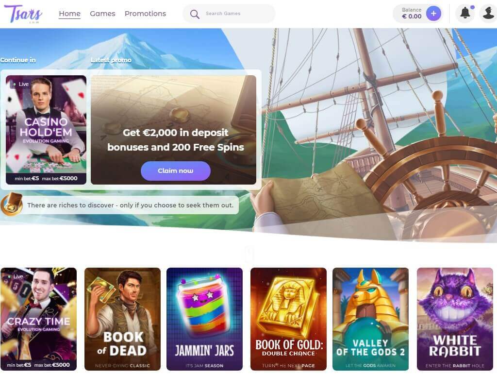 Tsars Casino – Erfahrungen & Testbericht 2026