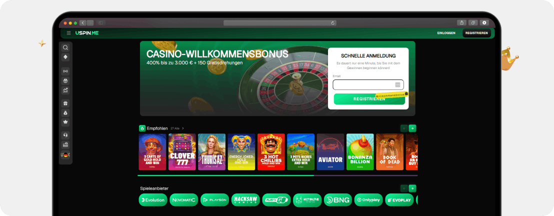 USpin Casino Erfahrungen 2026: Echtgeld-Test, schnelle Auszahlung & Bewertung