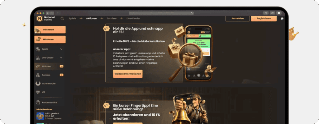 National Casino Freispiele Screenshot