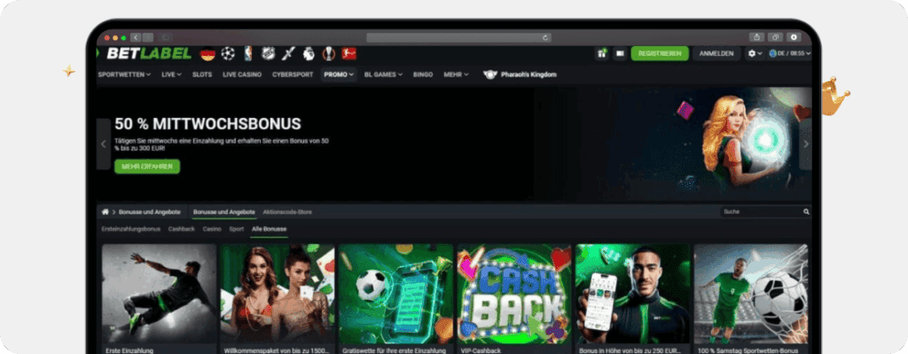 BetLabel Casino Bonus