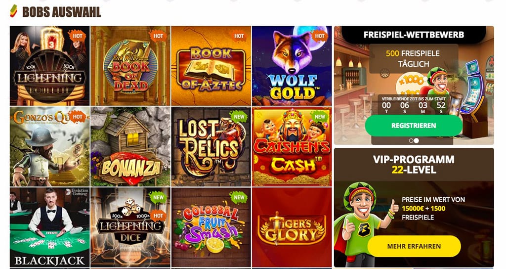 Bob Casino Erfahrungen – Test & Bewertung 2026