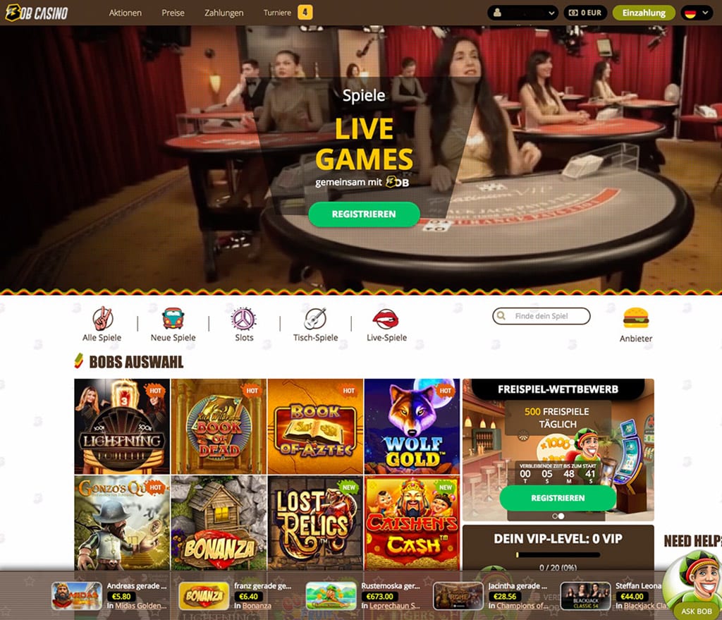 Bob Casino Erfahrungen – Test & Bewertung 2026