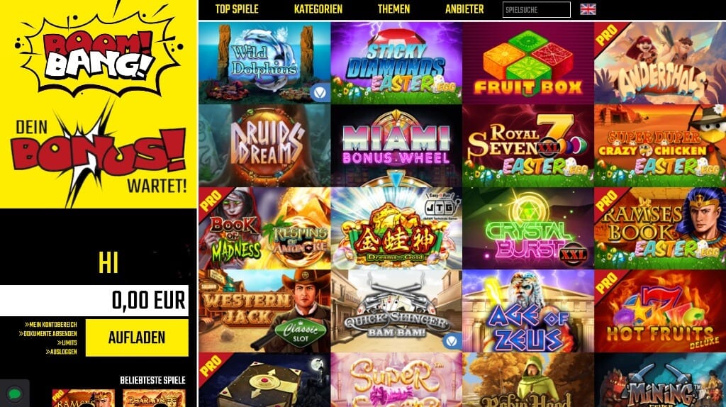Boom Bang Casino Erfahrungen – Test & Bewertung 2026