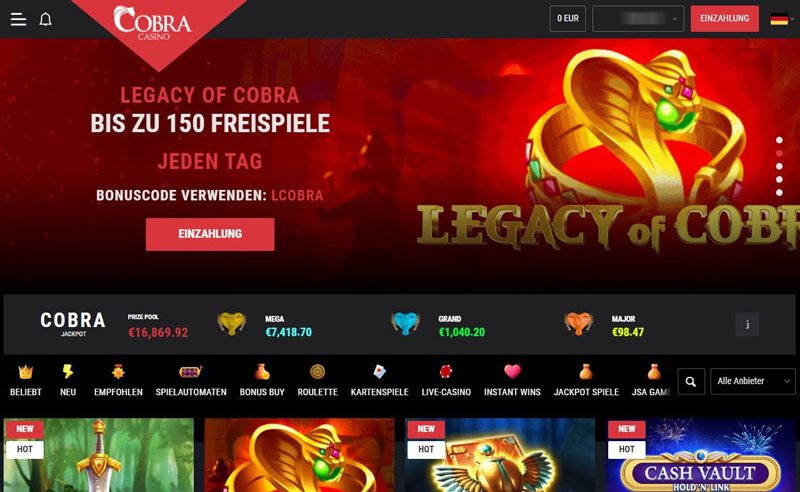 Cobra Casino – Erfahrungen & Testbericht 2026