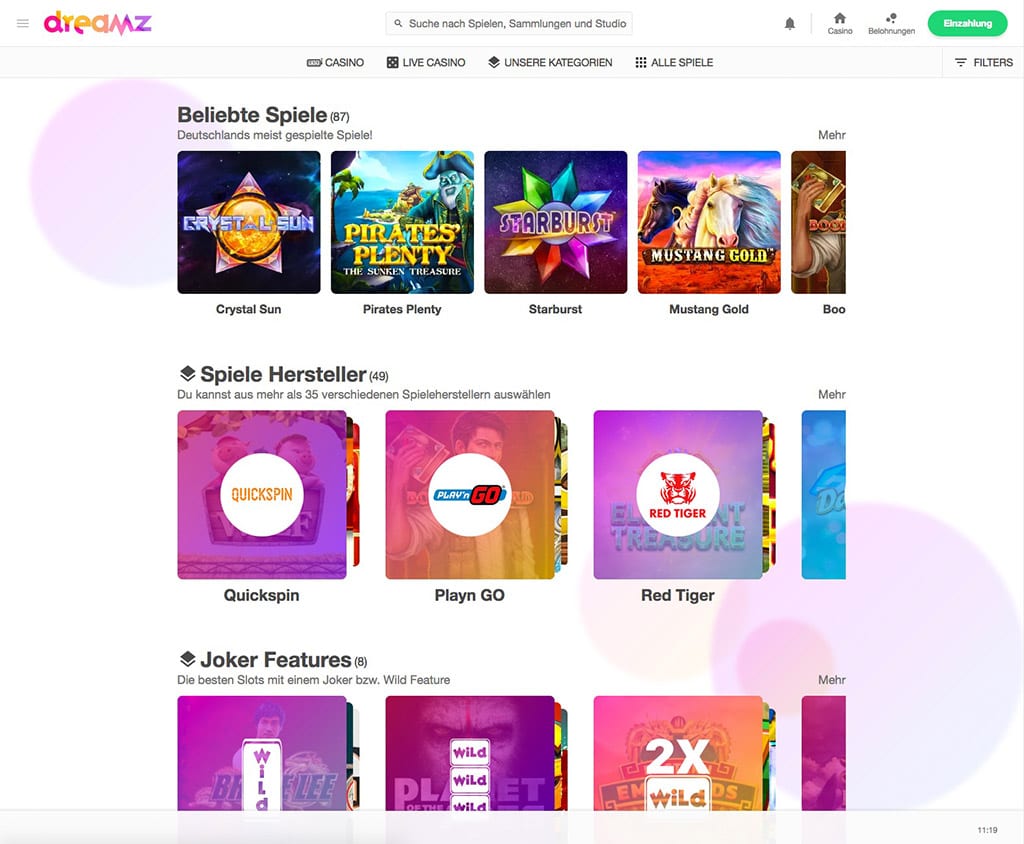 Dreamz Casino Erfahrungen – Test & Bewertung 2026