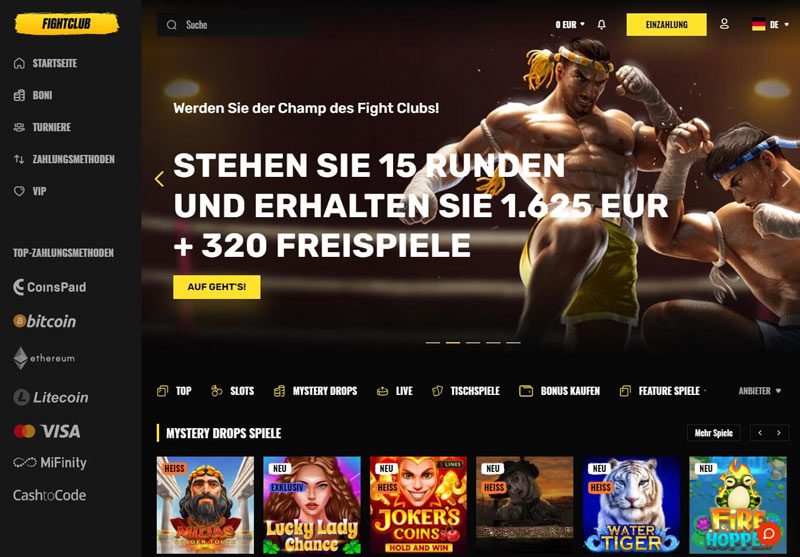 Fight Club Casino – Erfahrungen & Testbericht 2026