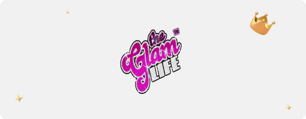 The Glam Life Slot Logo Banner