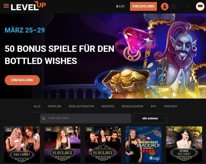 LevelUp Casino – Erfahrungen & Testbericht  2026