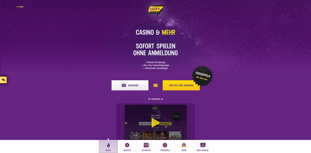 Lucky Casino Erfahrungen – Test & Bewertung 2026