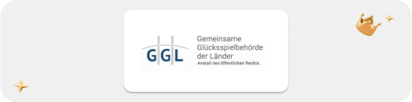 Siegel der GGL, das bei besten Online Casinos in der Fußzeile zu finden ist