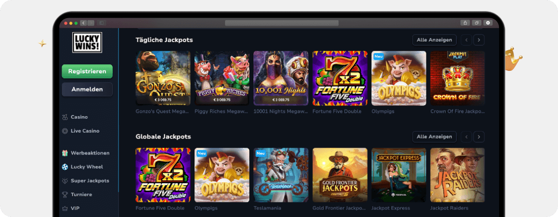 LuckyWins Casino Erfahrungen & Testbericht 2026