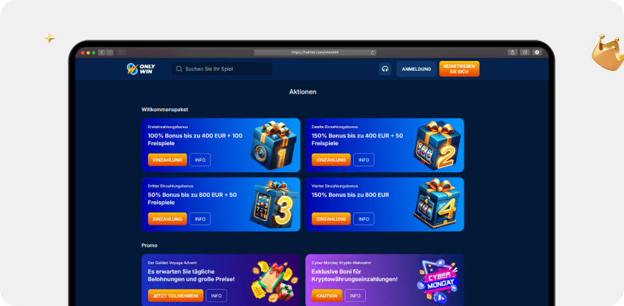 OnlyWin Casino – Erfahrungen & Testbericht 2026