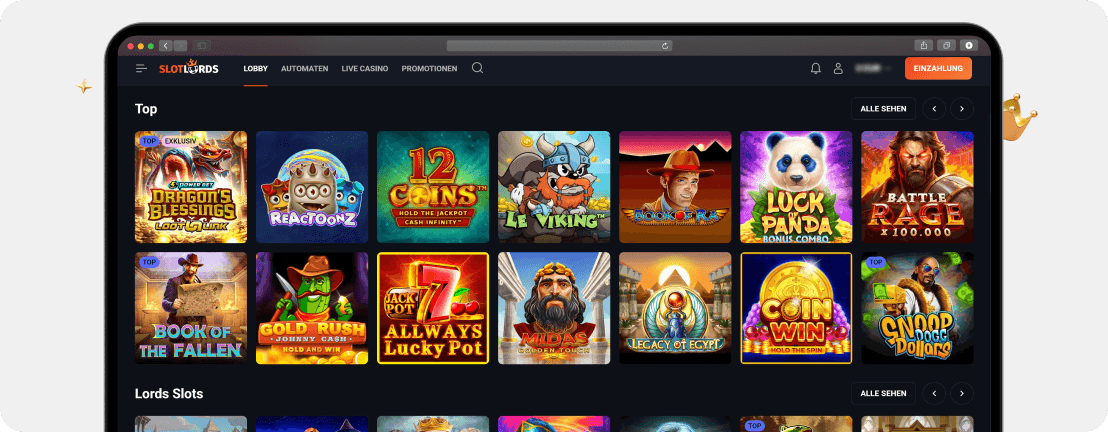 Slot Lords Casino – Erfahrungen & Testbericht 2026