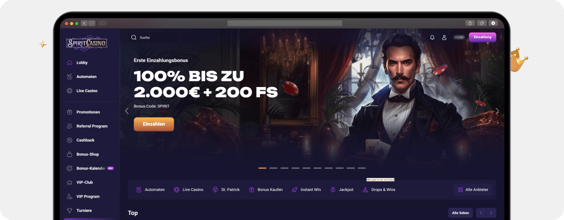 Spirit Casino – Erfahrungen & Testbericht 2026