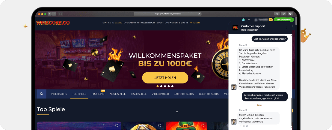 Winscore Casino – Erfahrungen & Testbericht 2026