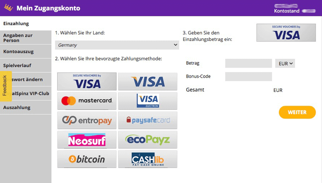 Royal Spinz Casino Erfahrungen – Test & Bewertung 2026