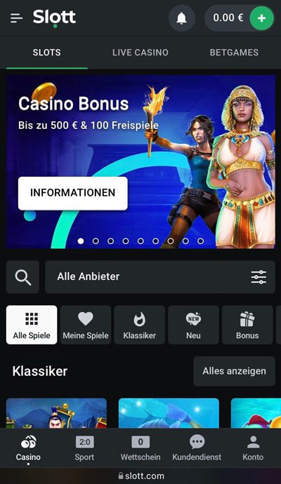 Slott Casino – Erfahrungen & Testbericht 2026
