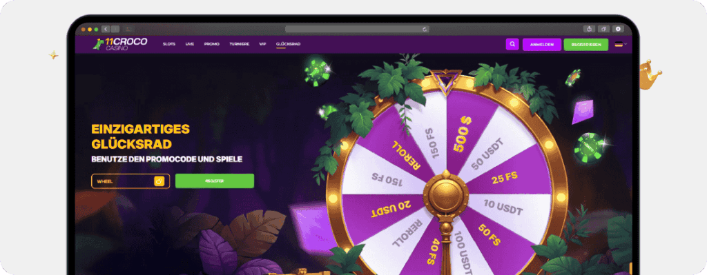 11 Croco Glücksrad