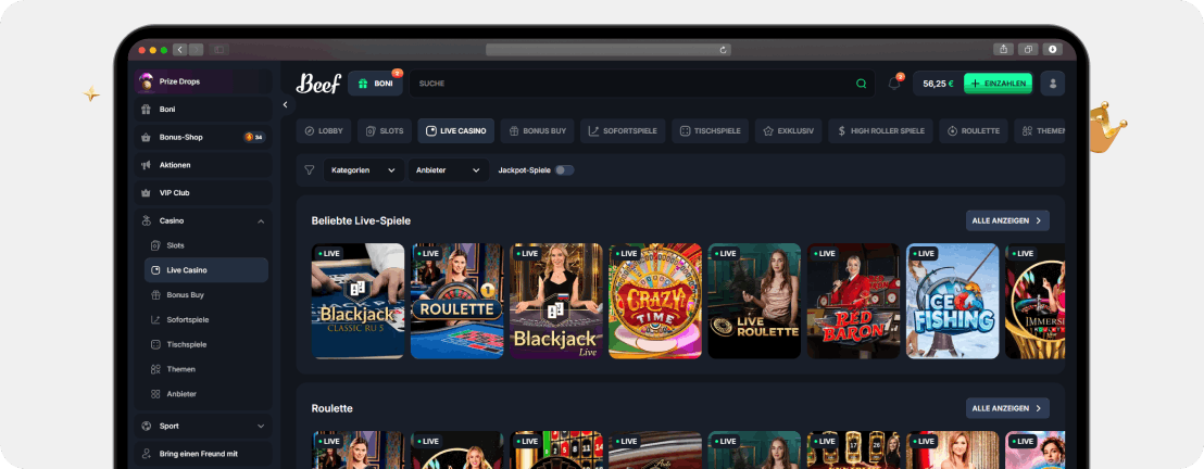 Beef Casino Erfahrungen 2026: Echtgeld-Test und Bewertung