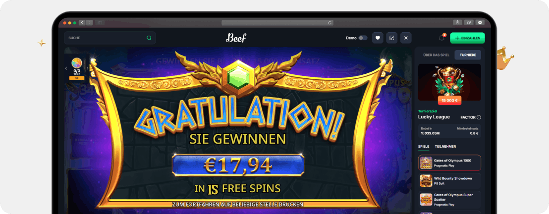 Beef Casino Erfahrungen 2026: Echtgeld-Test und Bewertung