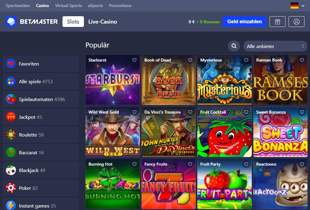 Betmaster Casino Erfahrungen & Testbericht 2025