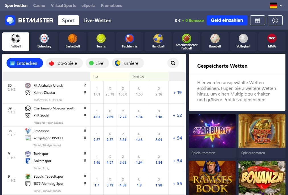 Betmaster Casino Erfahrungen & Testbericht 2025