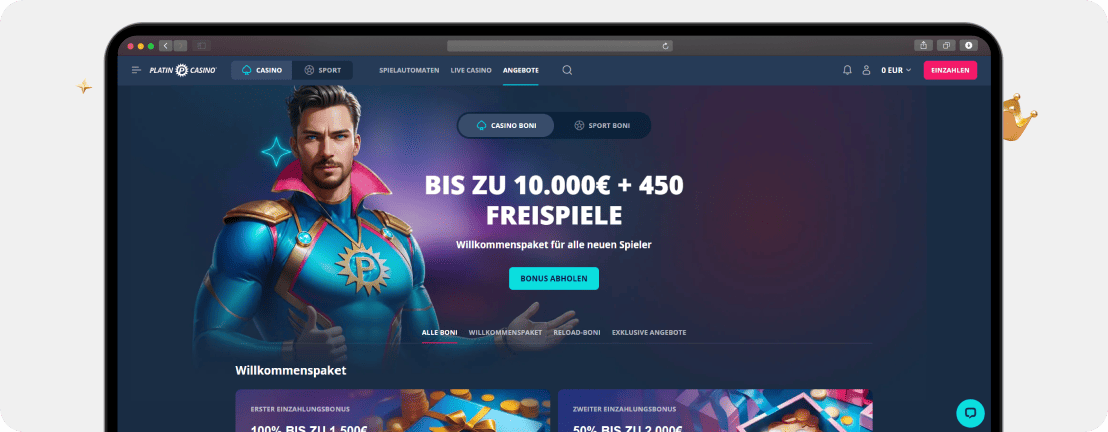 Platincasino Erfahrungen 2026 – Testbericht und Bewertung